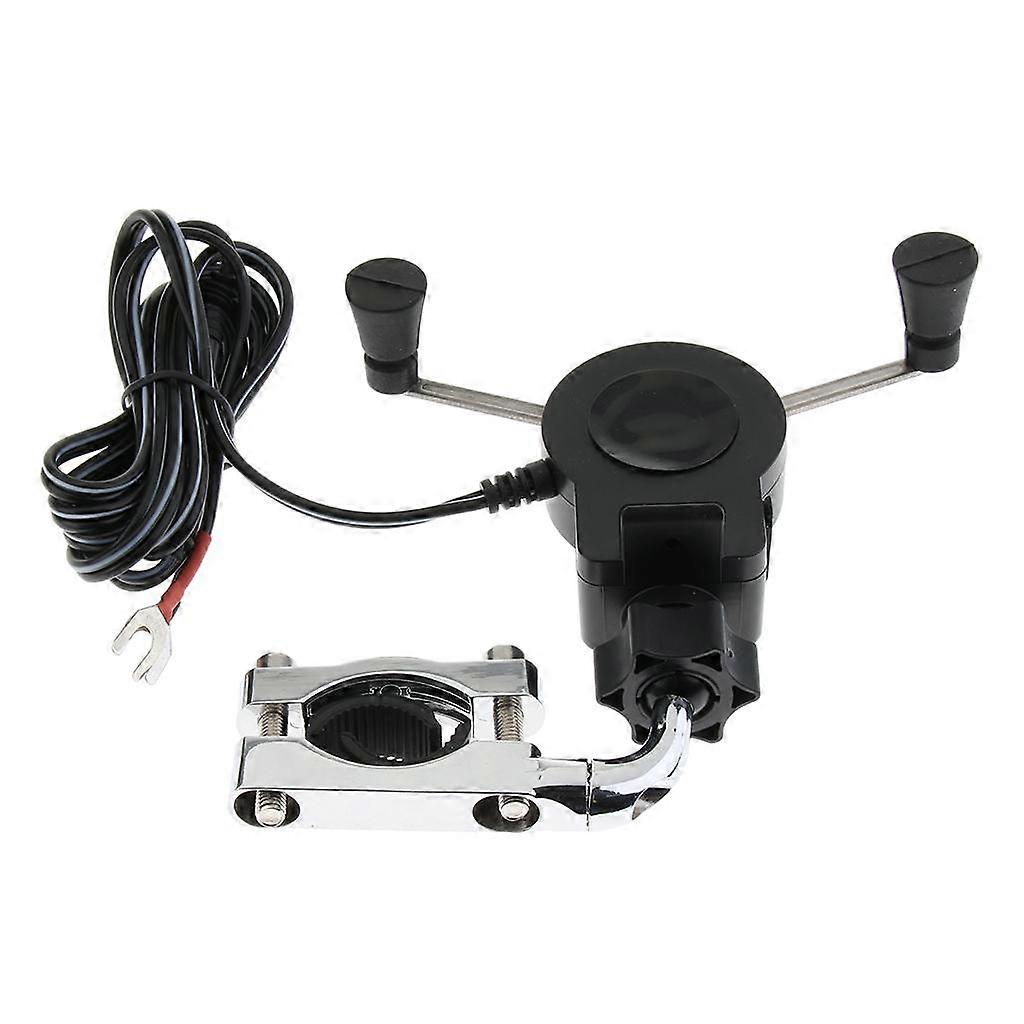 Support Mobile Bike Handlebar With USB Charger