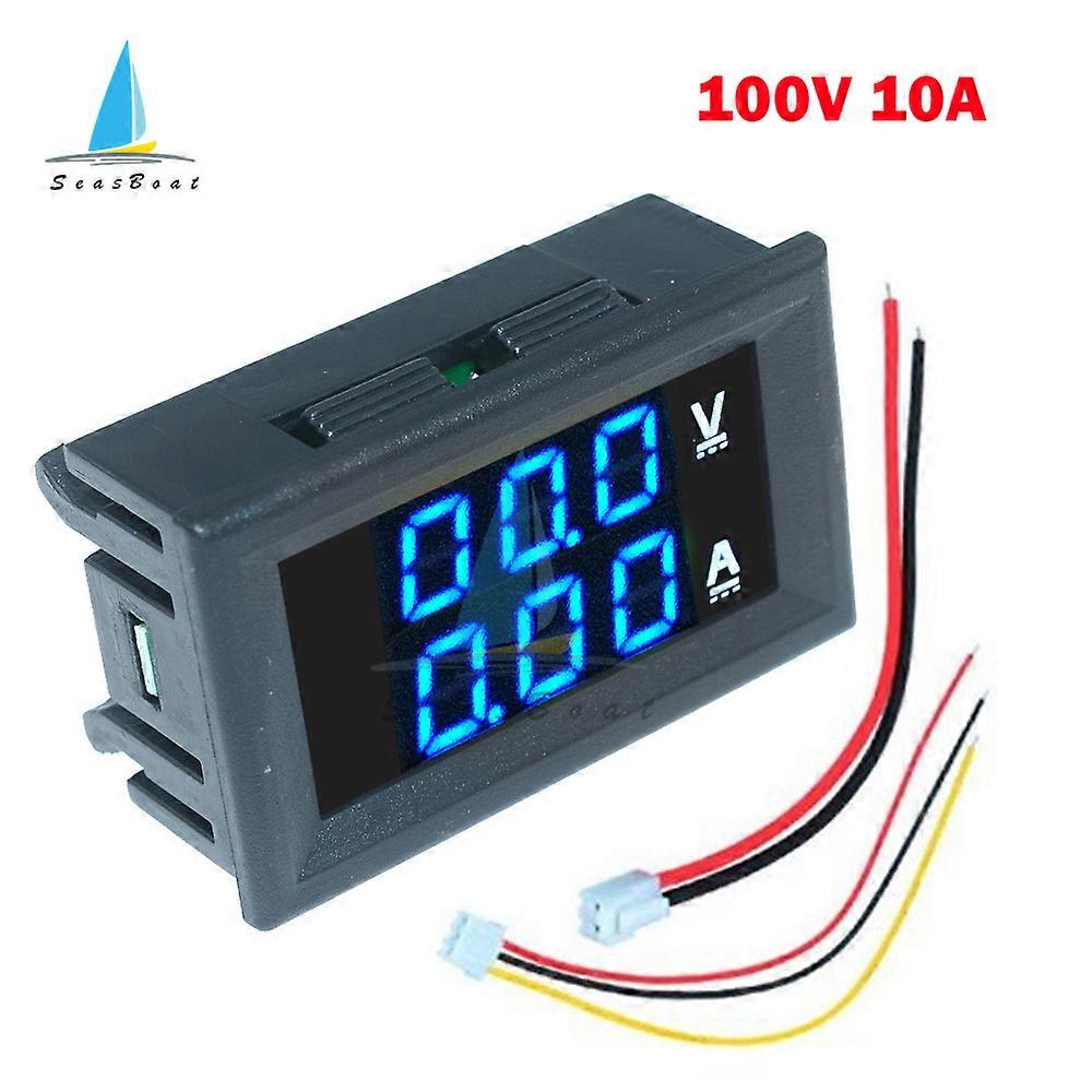 0.56'' 0-100V 10A 50A 100A LED Digital Voltmeter Ammeter Car Motocycle Voltage Current Meter Volt Detector Tester Monitor Panel