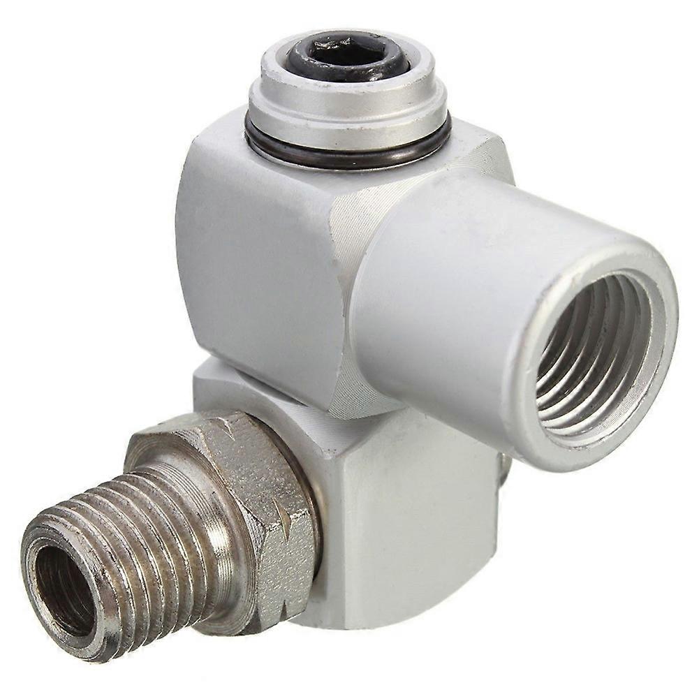Universal 360 Swivel 1/4" BSP Air Hose Connector Adapter Flow Aluminum Tool Hot