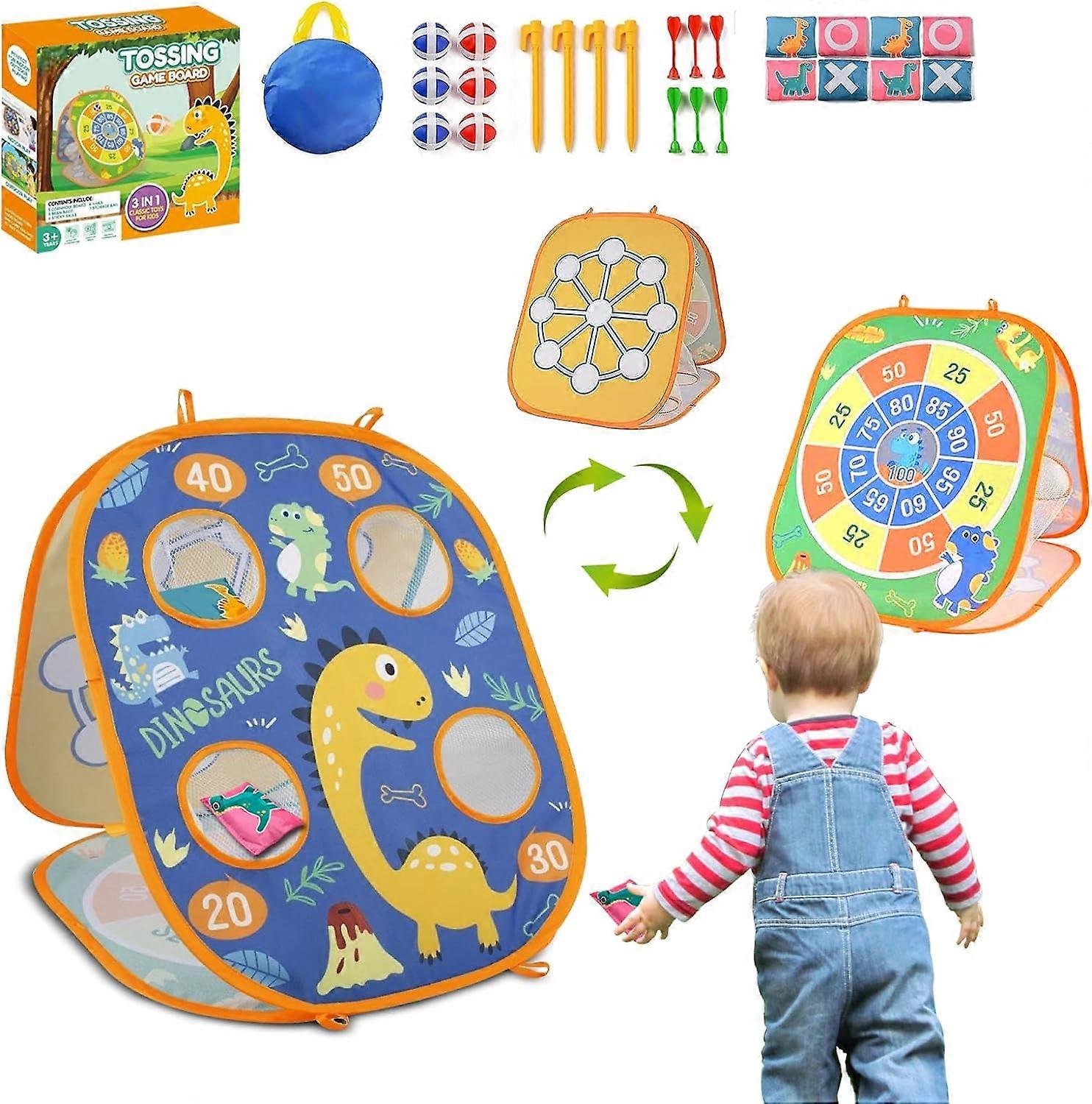 Bean Bag Toss Game Toy for Kids Ages 3-8, Toddler Corn Holes Indoor Outdoor Game Sets, Boys Girls Birthday Gift New Year Gifts Bean Bags Toss Game