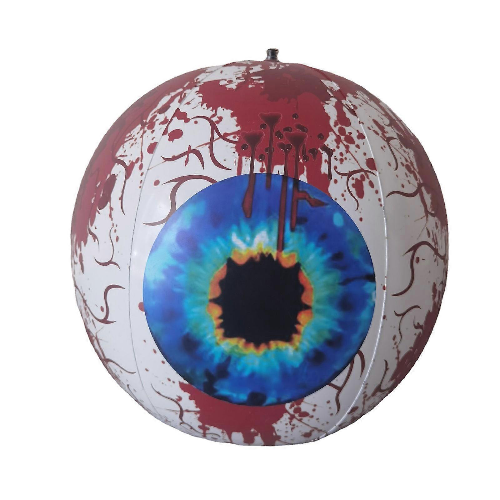 40/60 Cm, Horror Eyeball Inflatable Halloween Decoration Multicoloured Rgb Led Eyeball Light