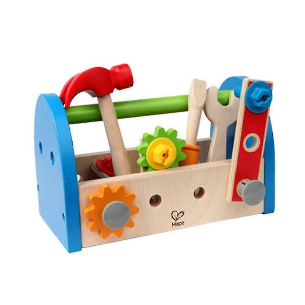 Kid's Wooden Tool Box And Accessory Play Set