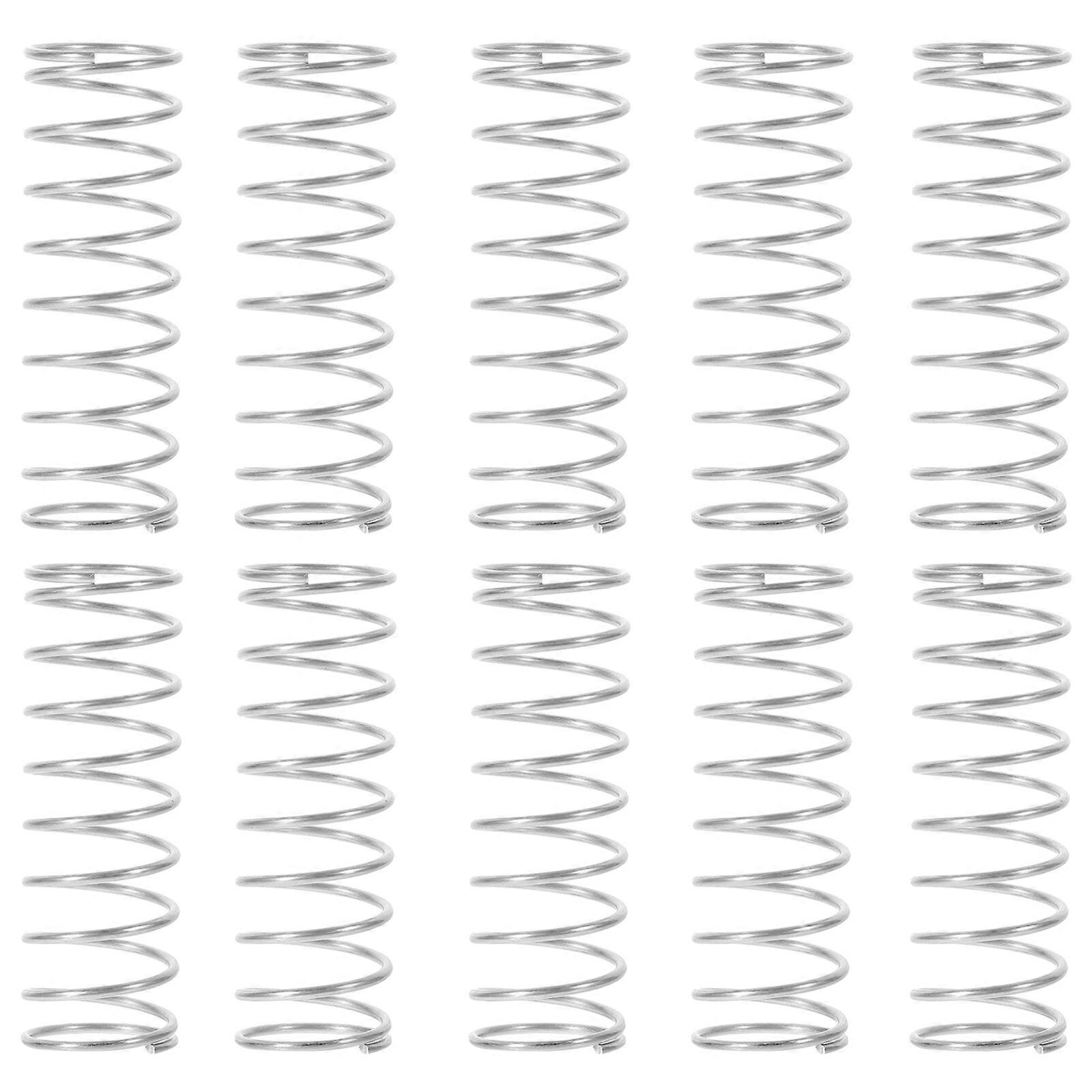 10 stk kompresjonsfjærer erstatningsfjærer rustfritt stålfjærer for hjemmereparasjoner