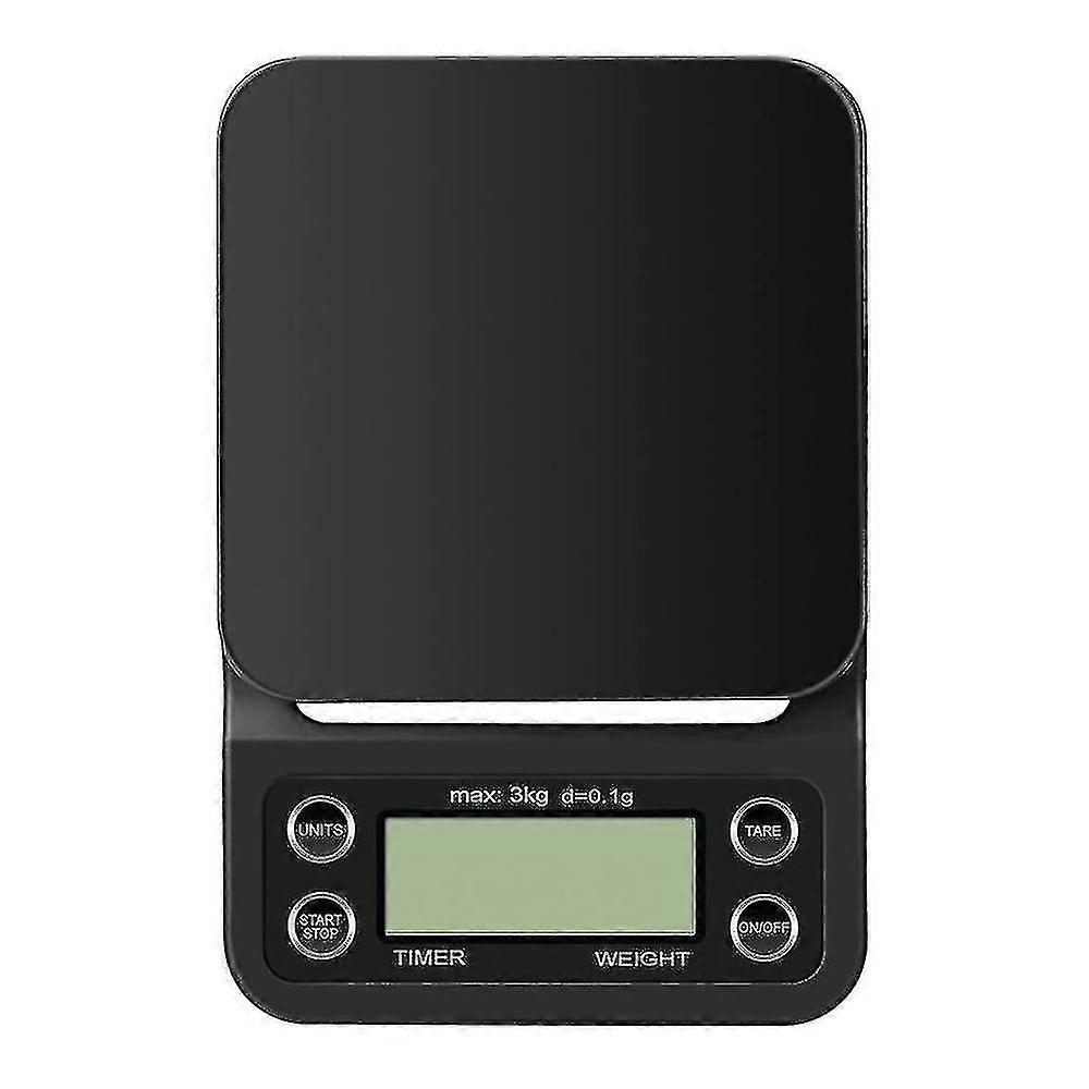 Digital Coffee Scale With Timer, Multifunction Portable 3kg / 0.1g