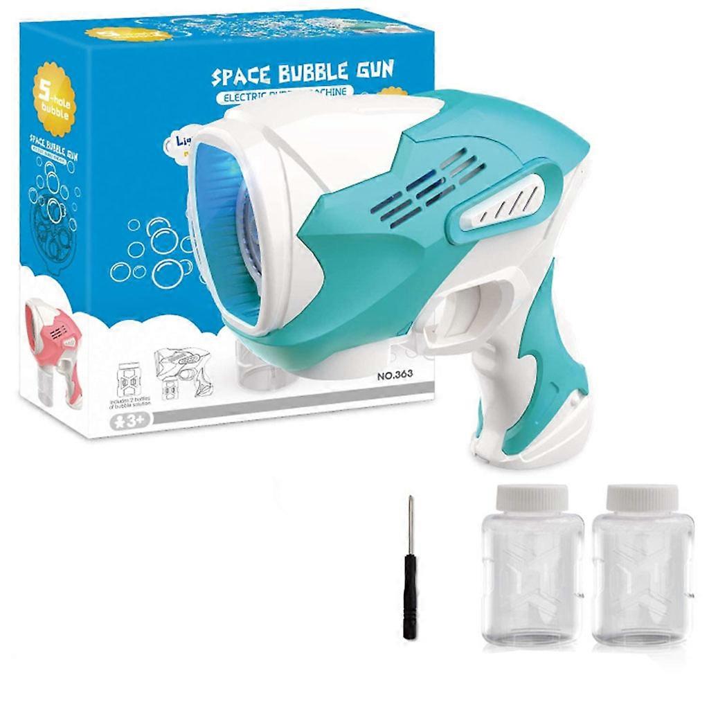 Flashing Bubble Maker Outdoor Toys Ma-gic Bubble Machine with Sound & Light