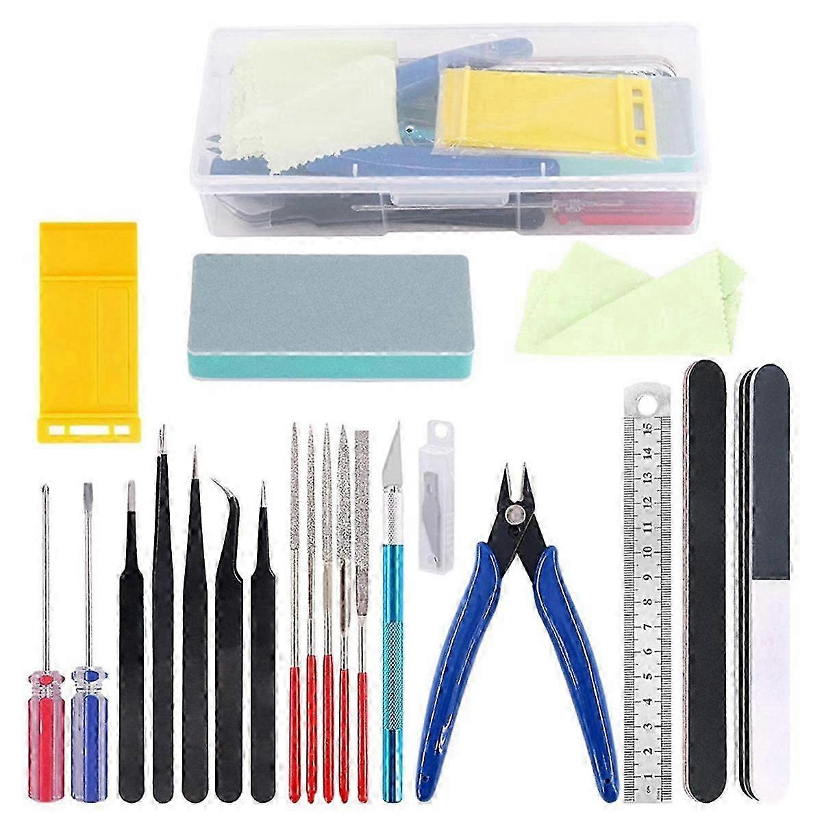 21-piece Model Basic Tool Kit Model Tool Kit Is Suitable For Automobile Model Making And Diy Making Tools.