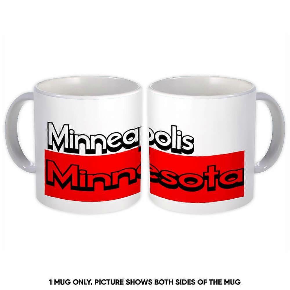 Cană cadou: Minneapolis Minnesota Rectangle