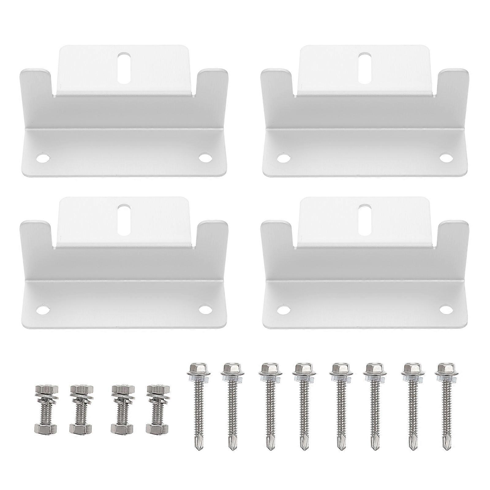 4 Sets Solar Panel Z Brackets Solar Panel Mounting Brackets Solar Panel Brackets