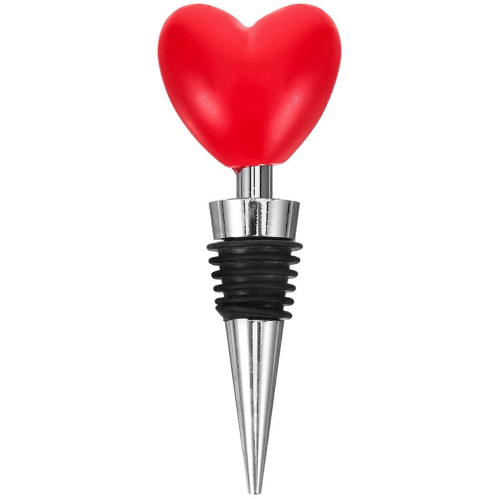 Wine Stopper Creative Heart Topper Modeling Wine Bottle Stopper for Pub