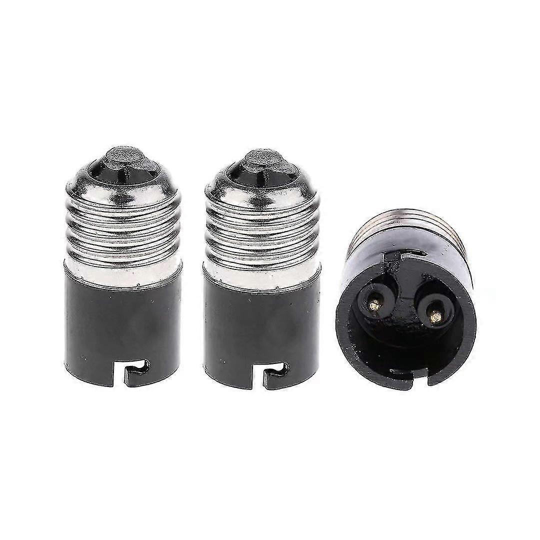 E27 till B22 Bulb Adapter-omvandlare, E27 Edison till B22 Bajonettlampa Basomvandlare (3-pack)