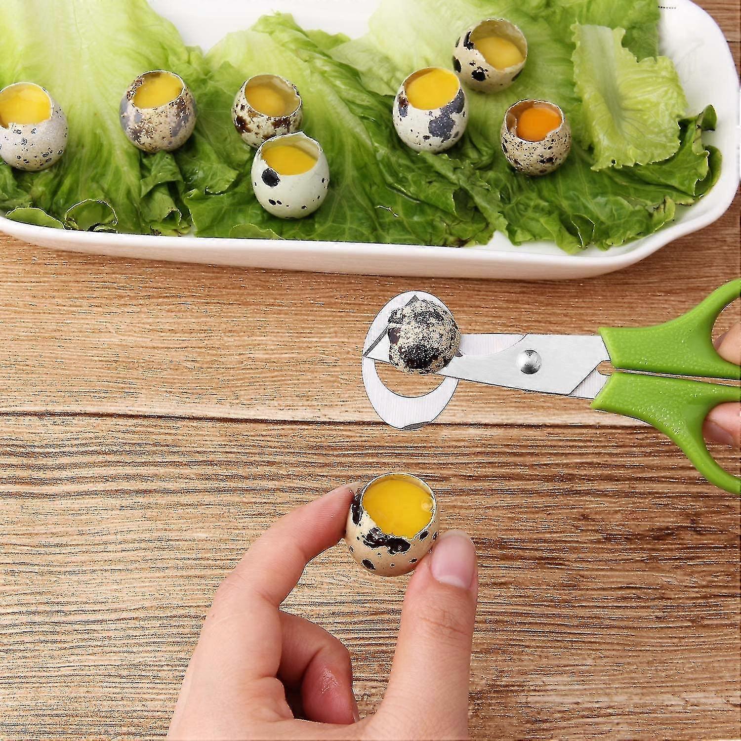 3pcs Quail Egg Scissors Kit Egg Cutting Tools Eggs Simple And Easy To Operate ()