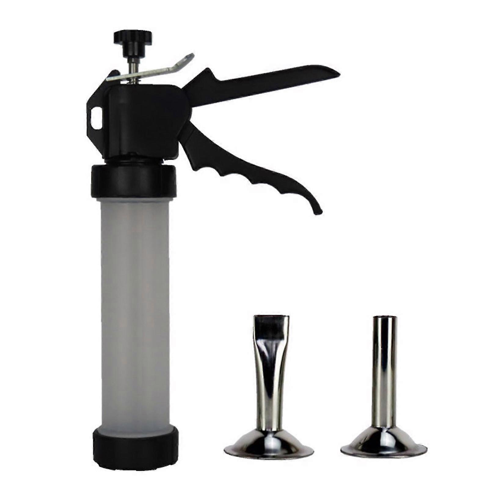 Sausage Maker Jerky Shooter Aluminum Alloy Jerky Gun With 2 Different Stuffing Nozzles For Beef Jerky Fans Gifts-hy