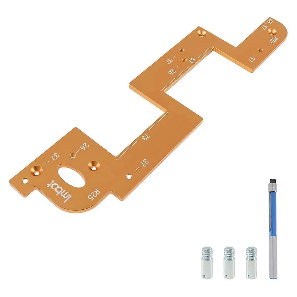 Arc Grooving Auxiliary Tool, Aluminum Alloy Arc Grooving Mold, Precise Positioning Handle-Free Slo