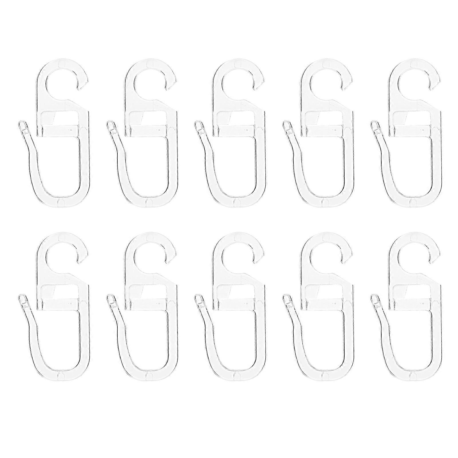 100pcs Curtain Tiebacks Plastic Holdbacks Curtain Tiebacks Hooks Wall Holders