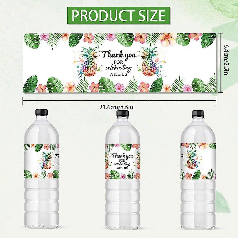 Bottle Label Adhesive Stickers Rectangle Pineapple 216x64mm