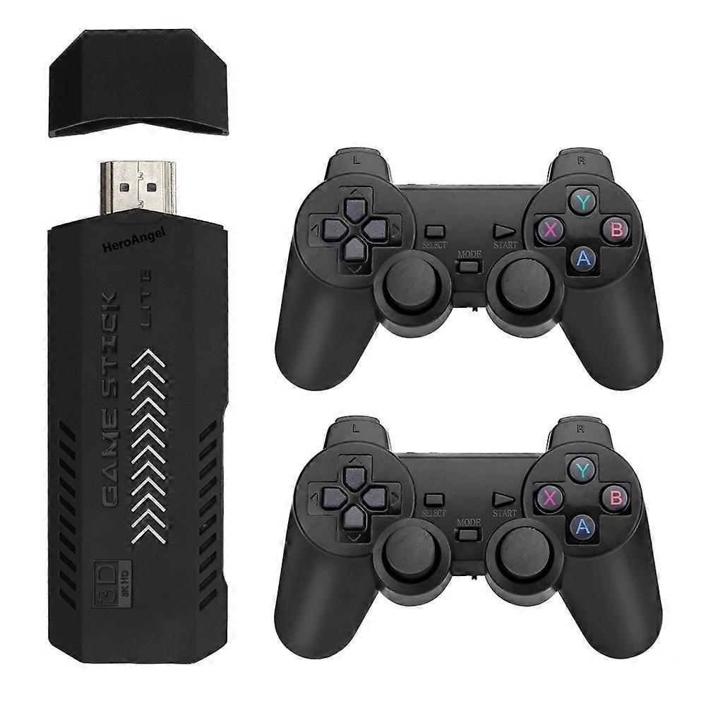 Typ A X2 PLUS Home HD Videoausgabe Game Stick 2 Personen 2,4G Wireless Game Controller mit 64G