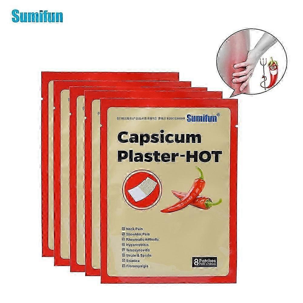 40 Pcs Pain Relieve Patch Capsicum Patch For Joints Porous Chilli Patch