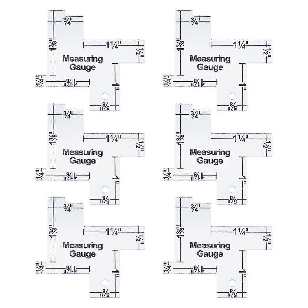 Acrylic Thickness Gauge Clear 55x58x3mm