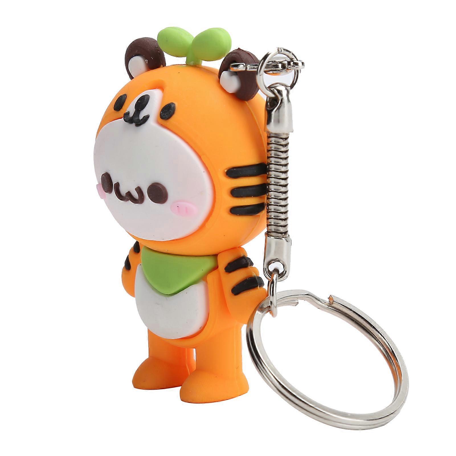 U Disk USB2.0 4GB Flash Drive with TypeC Adapter Tiger Pattern