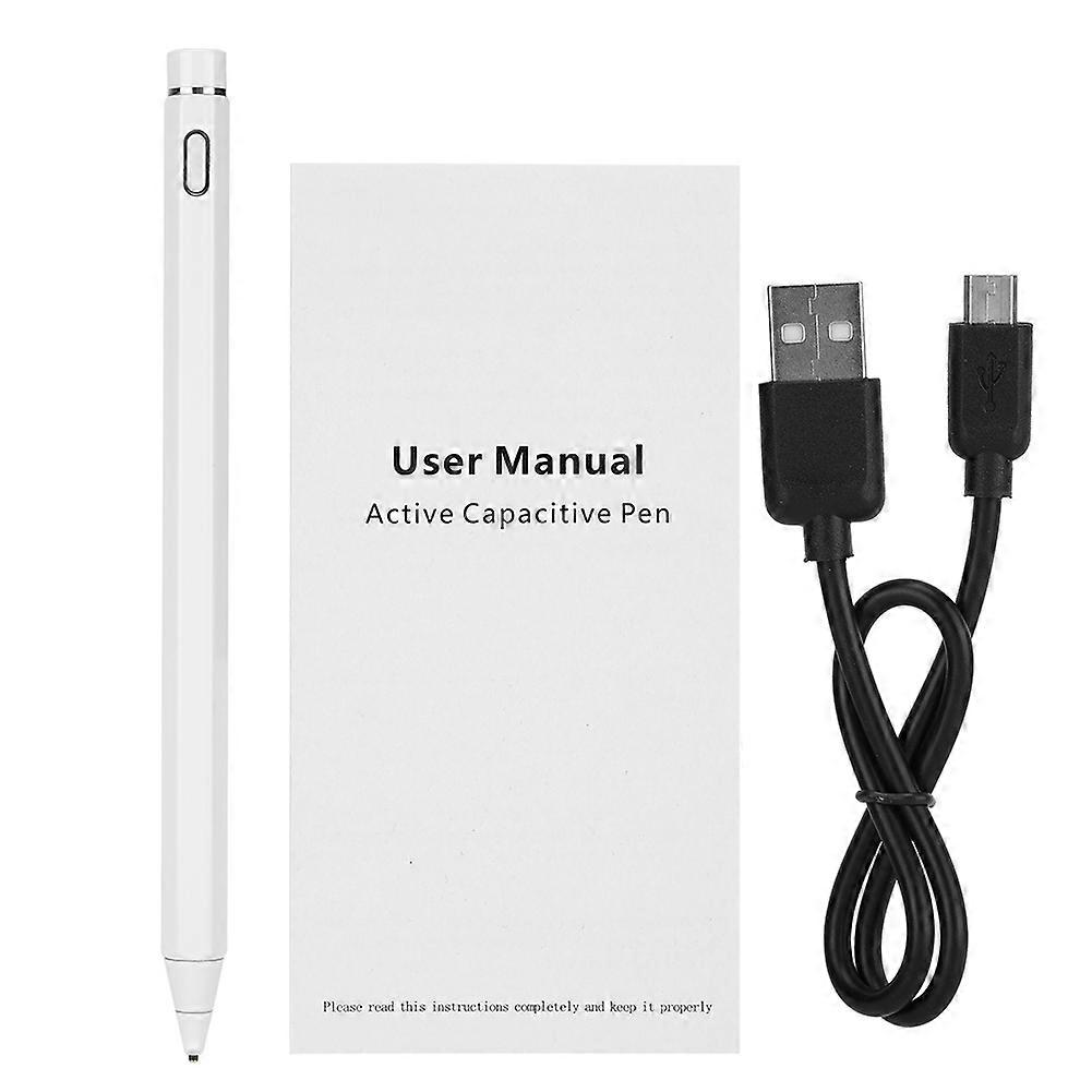 White Active Capacitive Pen Touch Screen Stylus Universal For iOS/Android/Windows