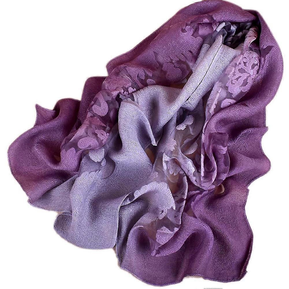 Moda Donna Lungo Cotone Chinlon Floreale Sciarpa Testa Sciarpa (#6)