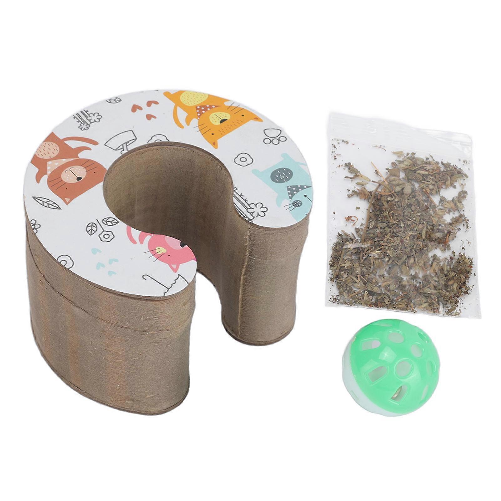 Cat Grinding Claw Scratching Board Foldable Abrasion Resistant Cat Scratcher Toy for Cats