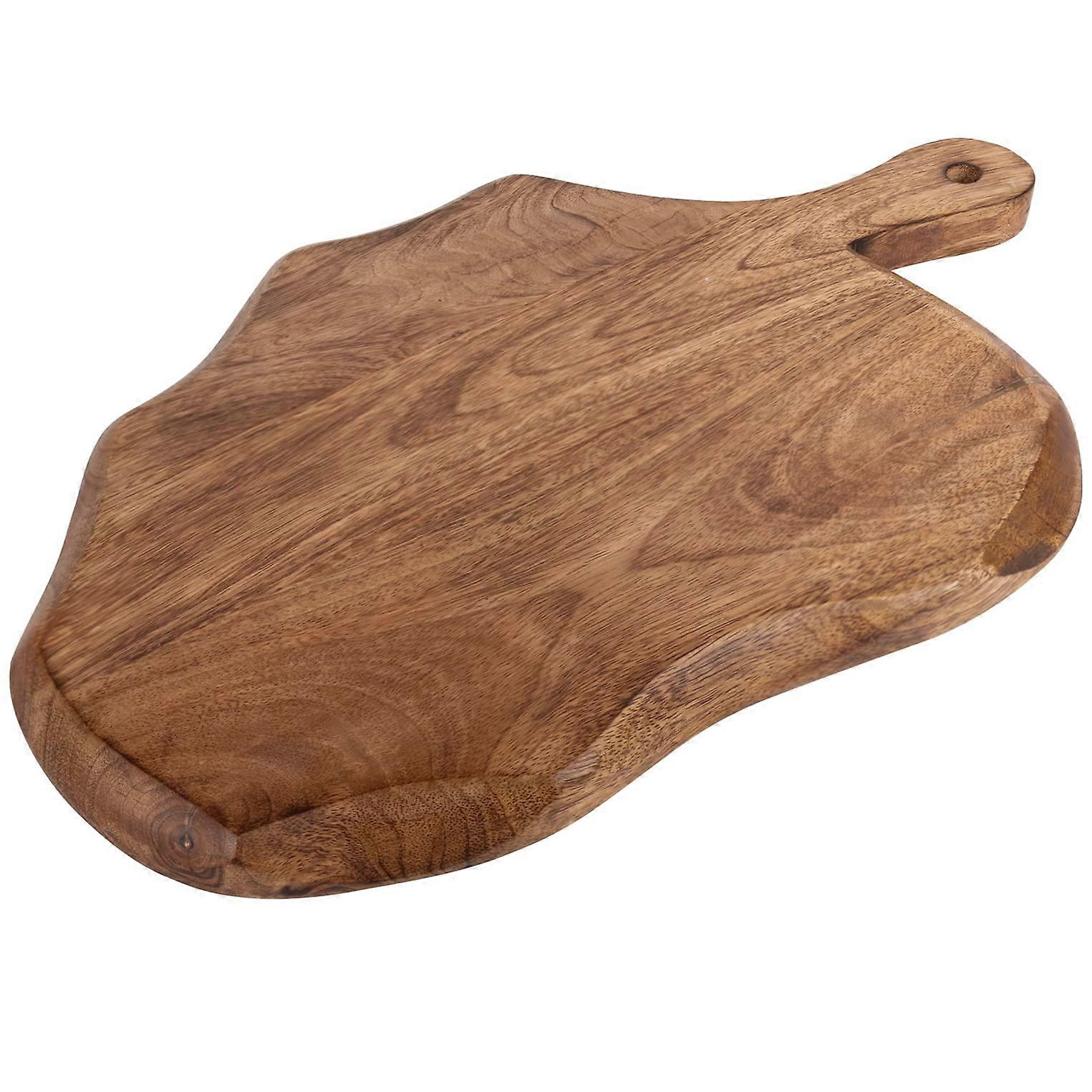 Wooden Cutting Board with Handle | Charcuterie Platter - 17" x 10.5"