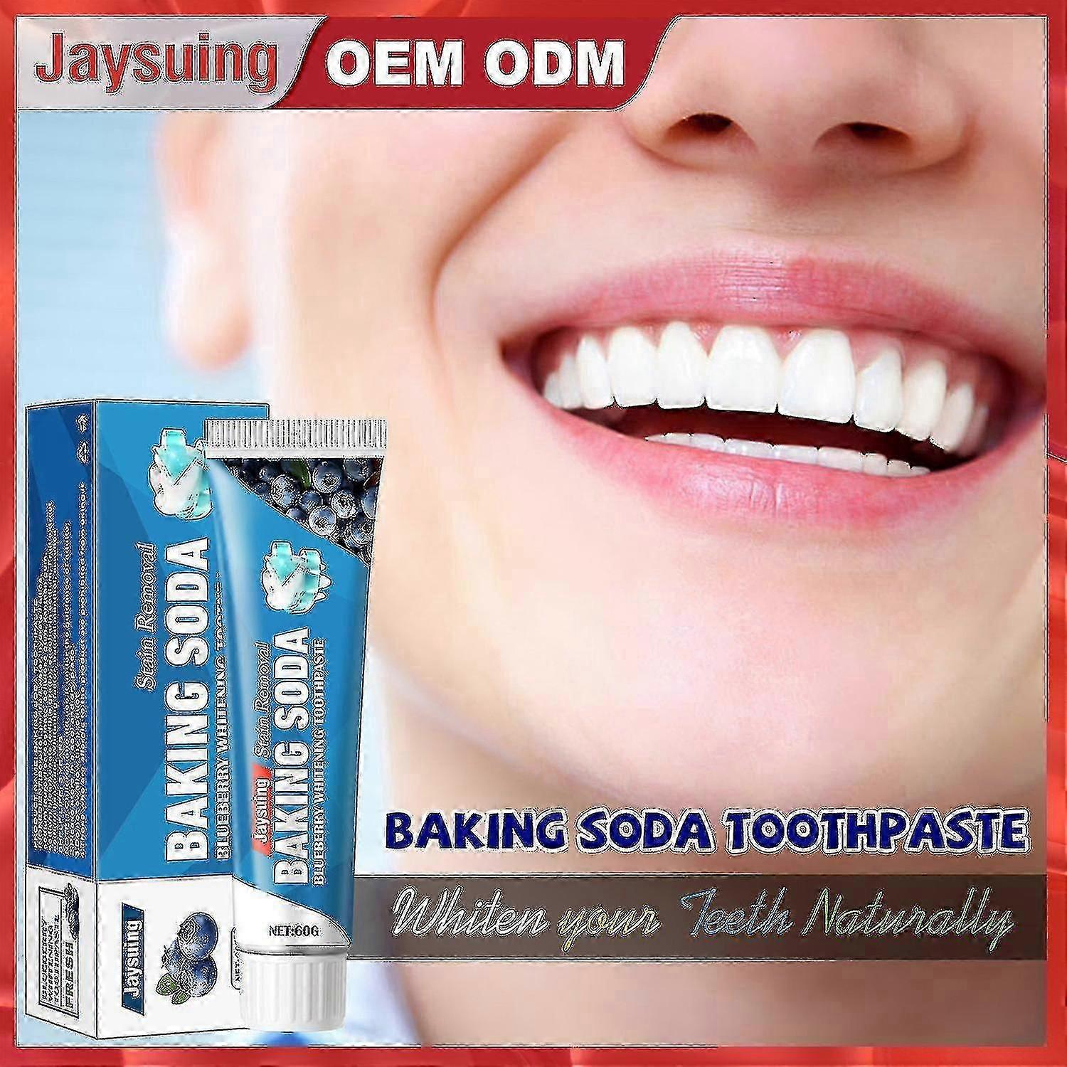 Jaysuing Teeth Whitening Toothpaste Blueberry Flavor--