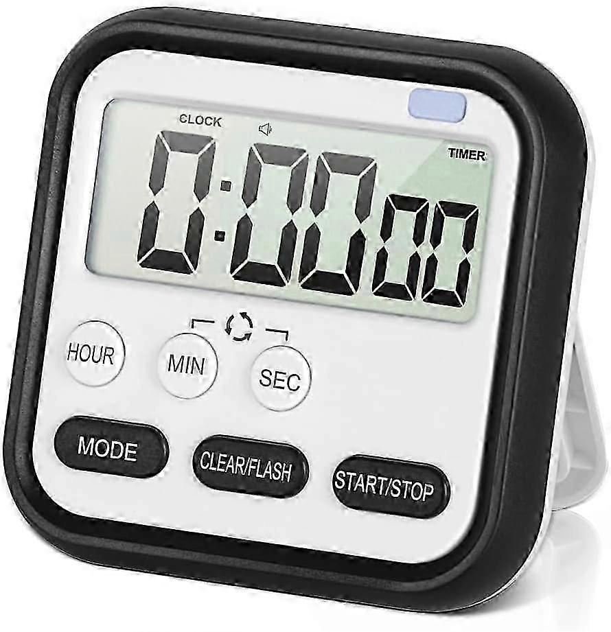 Digital Visual Timer 24-hours Magnetic Clock Stopwatch Count-up Count Down Timer With Large Lcd Screen Display Big Digits