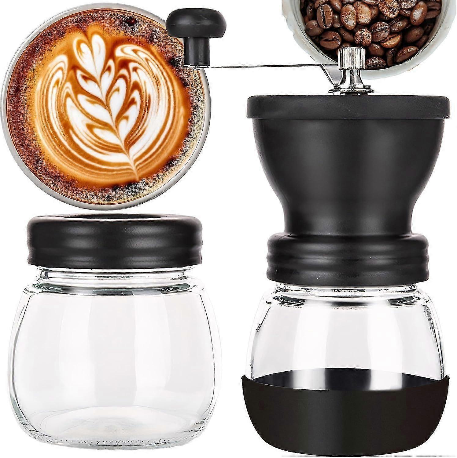 Macinacaffè manuale e macinapepe in acciaio inox, macinacaffè silenzioso