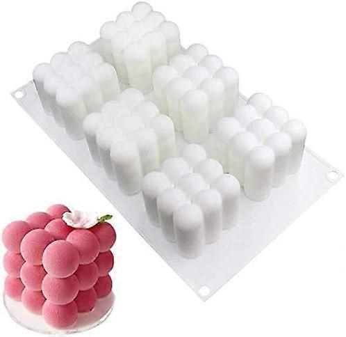 Masterpiece in the Making, 3D Bubble Candle Molds, Exquisite Craftsmanship for Mousse, Cake, Ice Cream Creations, Temperature Resistant, Non-Stick