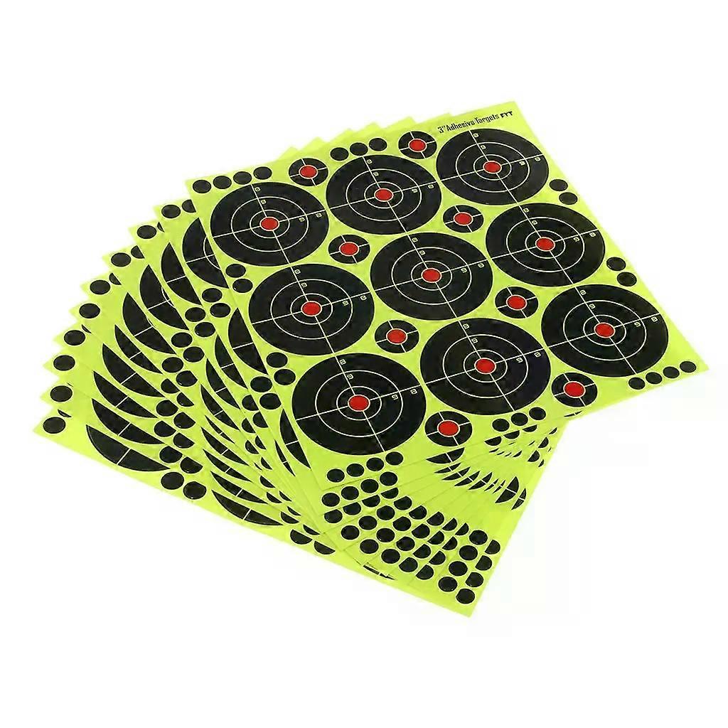 90pcs Shooting Targets Reactive Splatter Dia 8cm Adhesive Paper Target