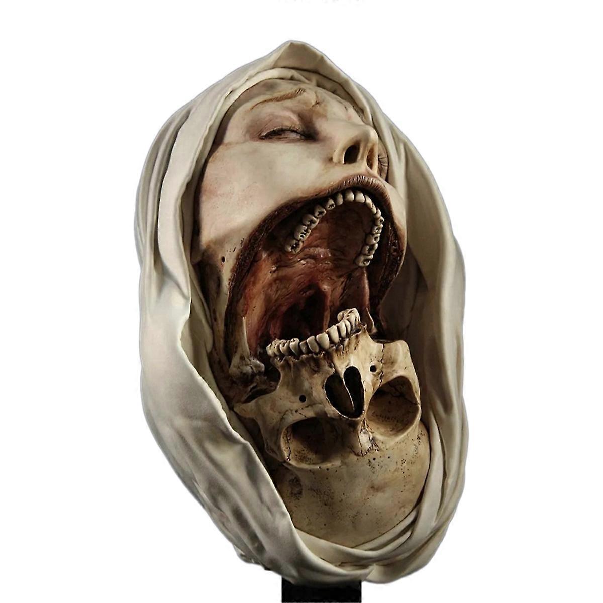 Halloween Decorations Halloween Resin Ornaments Deformed Mortis Statues Tree Carving Figurines Mini