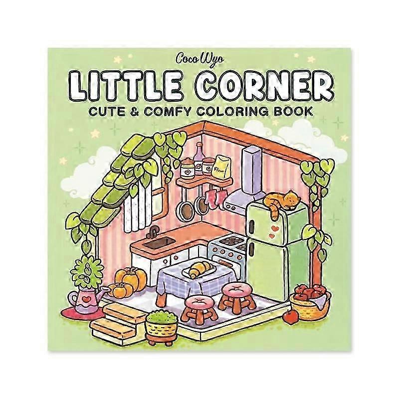 petit coin amis confortables Livre de coloriage mignon et confortable pour adultes adolescents mettant en vedette d’adorables créatures dans des moments hygge confortablessc