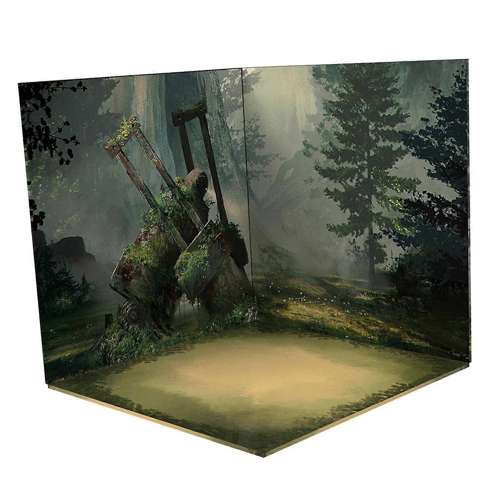 1:6 Backdrop Scene Organizer, Simulation Parking Background Diorama Layout,