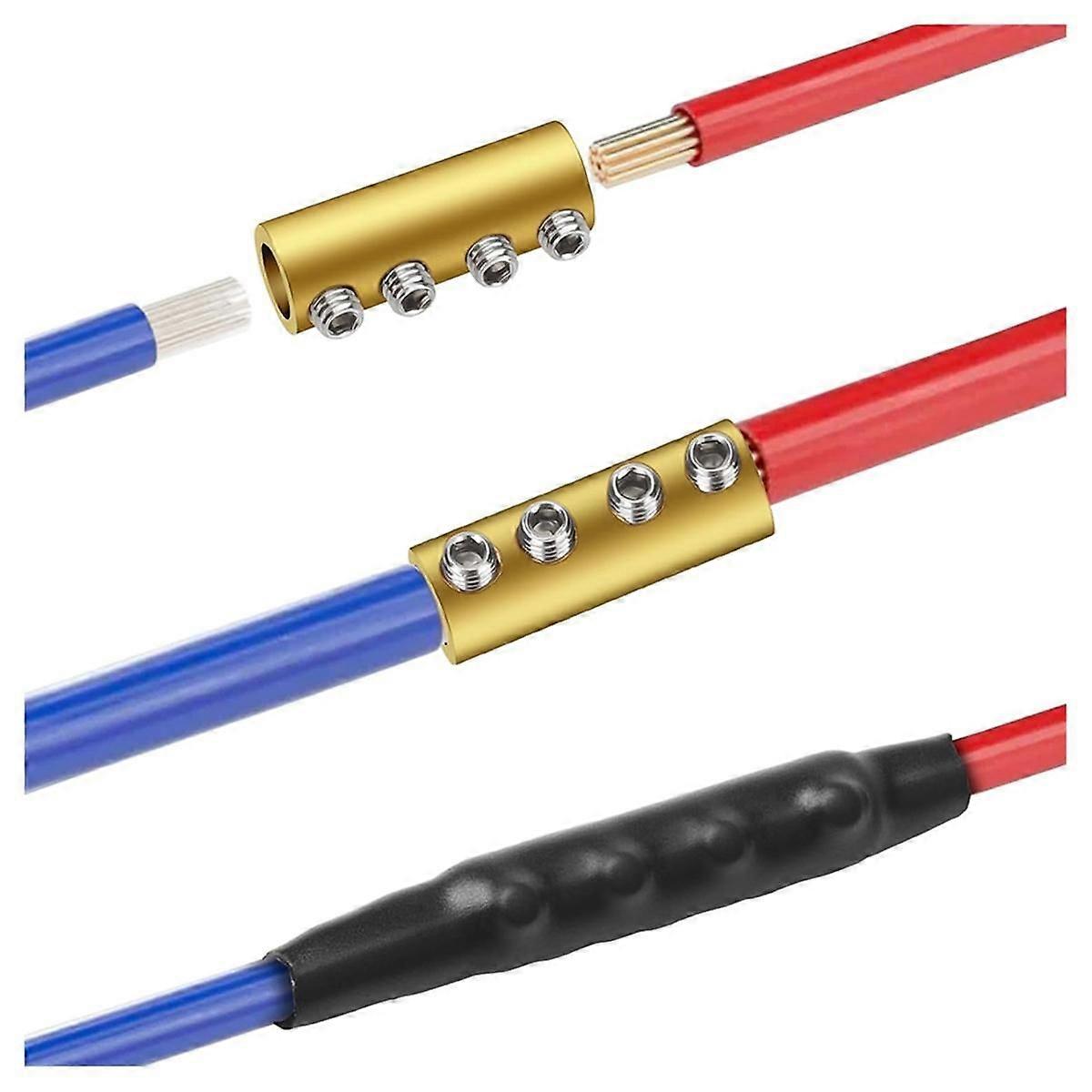 30pcs 6 AWG Gauge Wire Connector Nut Kit,80A Quick Splicing Wiring Connection Terminal, with Screws