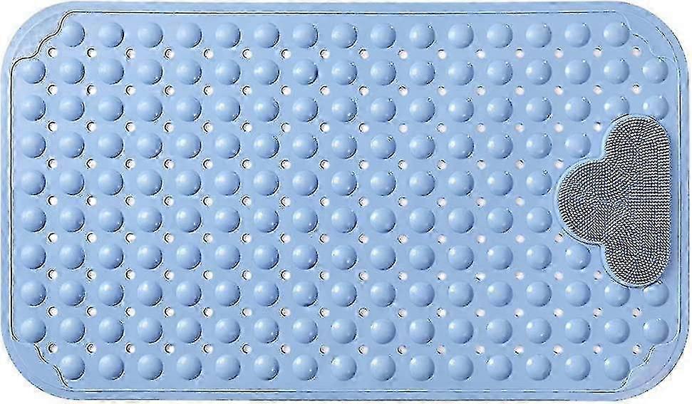 Non-Slip Shower Mat with Suction Cups, Large 40x70cm Foot Scrubber & Massager for Bathroom Safety