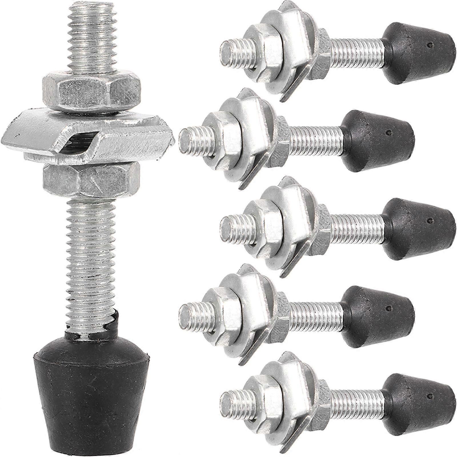 6pcs Toggle Clamp Screws Thread Screws Spindle Tip Iron Galvanized Screws
