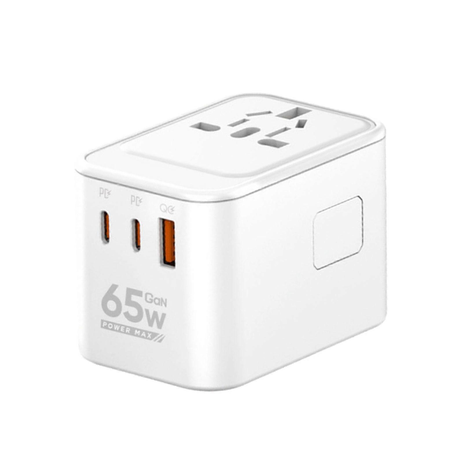 45W 65W Global Travel Adapter with USB C and USB A Port for Europe UK US Australia