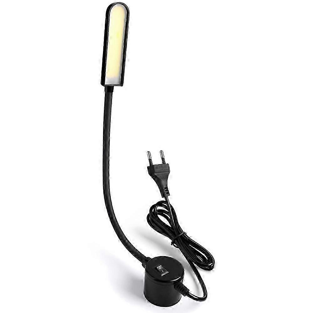 EU Plug Portable 6W AC220V COB LED Swing Arm Work Light with Mounting Base
