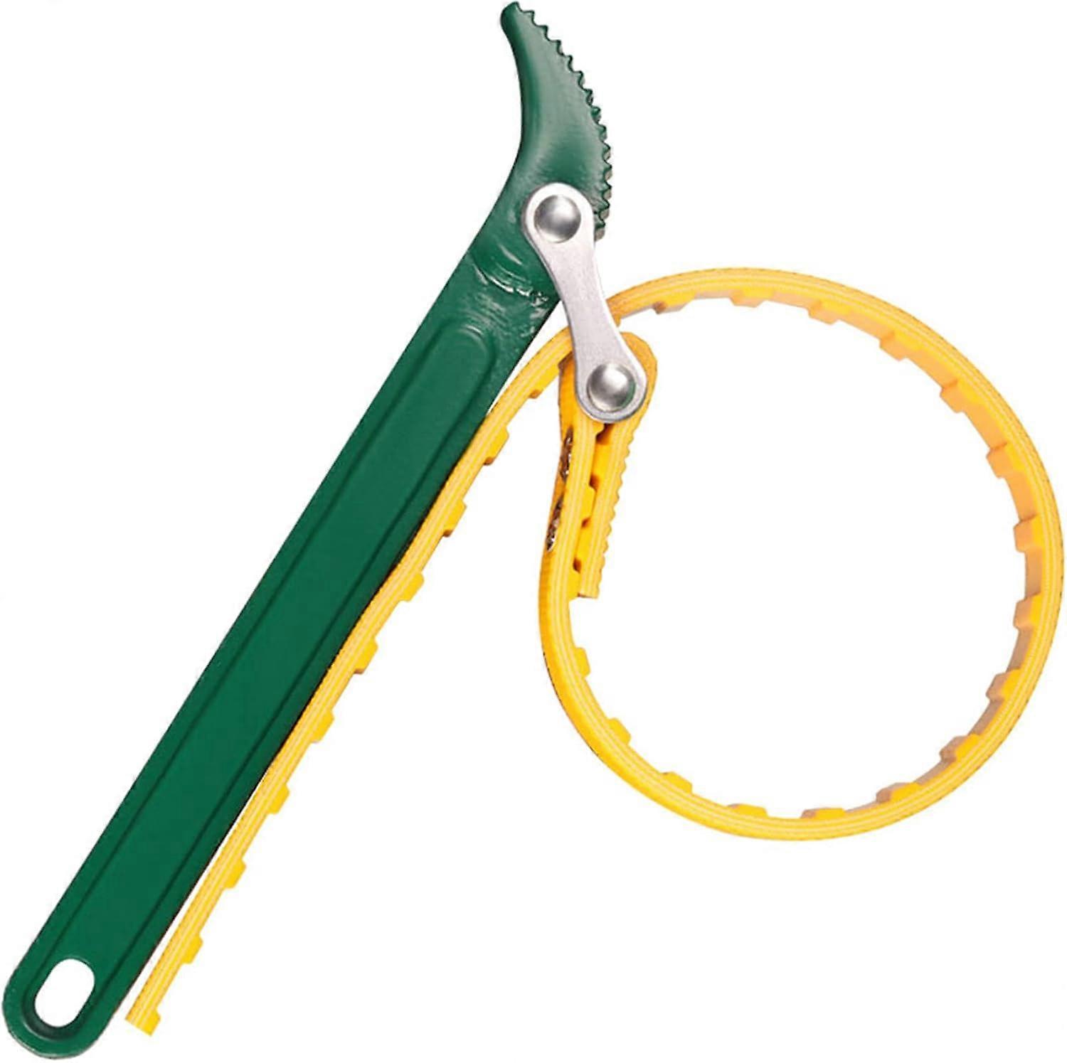 Oil Filter Strap Wrench, 8 Inch Handle With Textured Coating For Enhanced Grip, Heat Treated And Chrome Plated For Durability, Suitable For Motor
