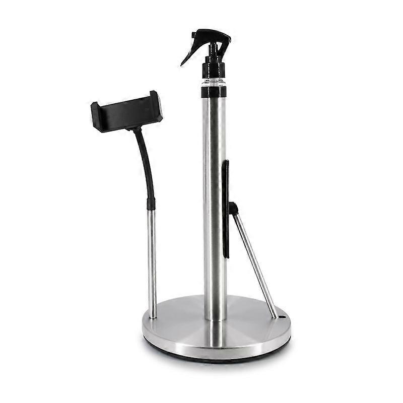 Sleek Paper Towel Station, High-Quality Stainless Steel Paper Towel Holder With Smooth Rotation And Weighted Base For Stable Use In Your Home Or