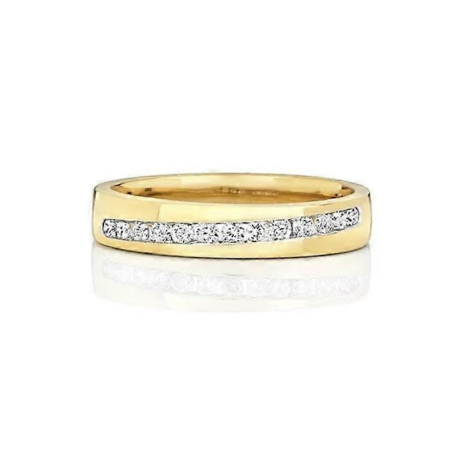 Wedding Band 9ct Diamond Wedding 13D Crossover 3.9mm Ring RD709