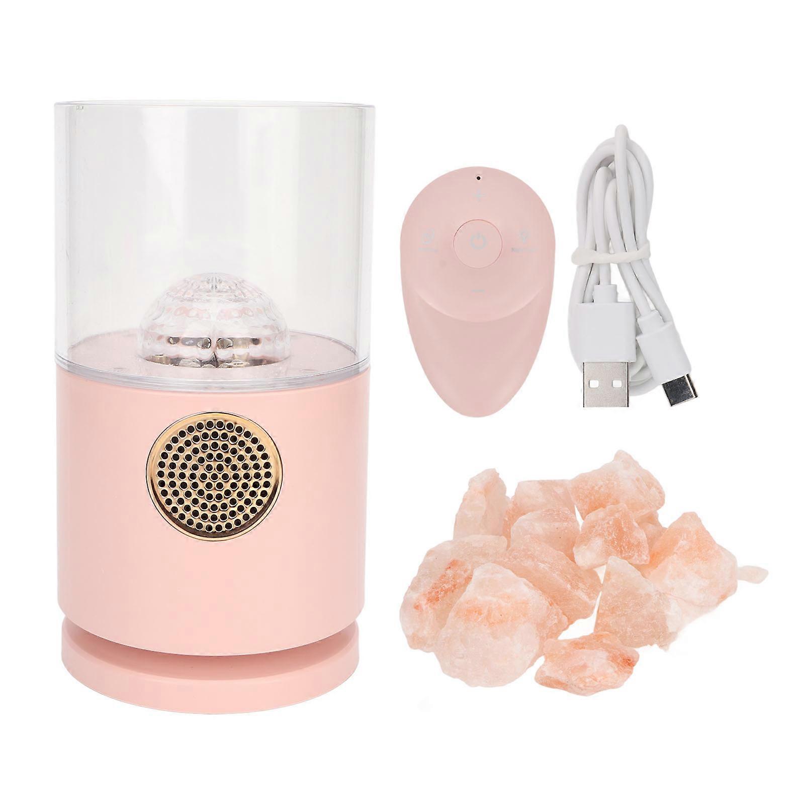 Projector Lamp Bluetooth Speaker Remote Control Decorative Projection Salt Night Light for Bedroom Office