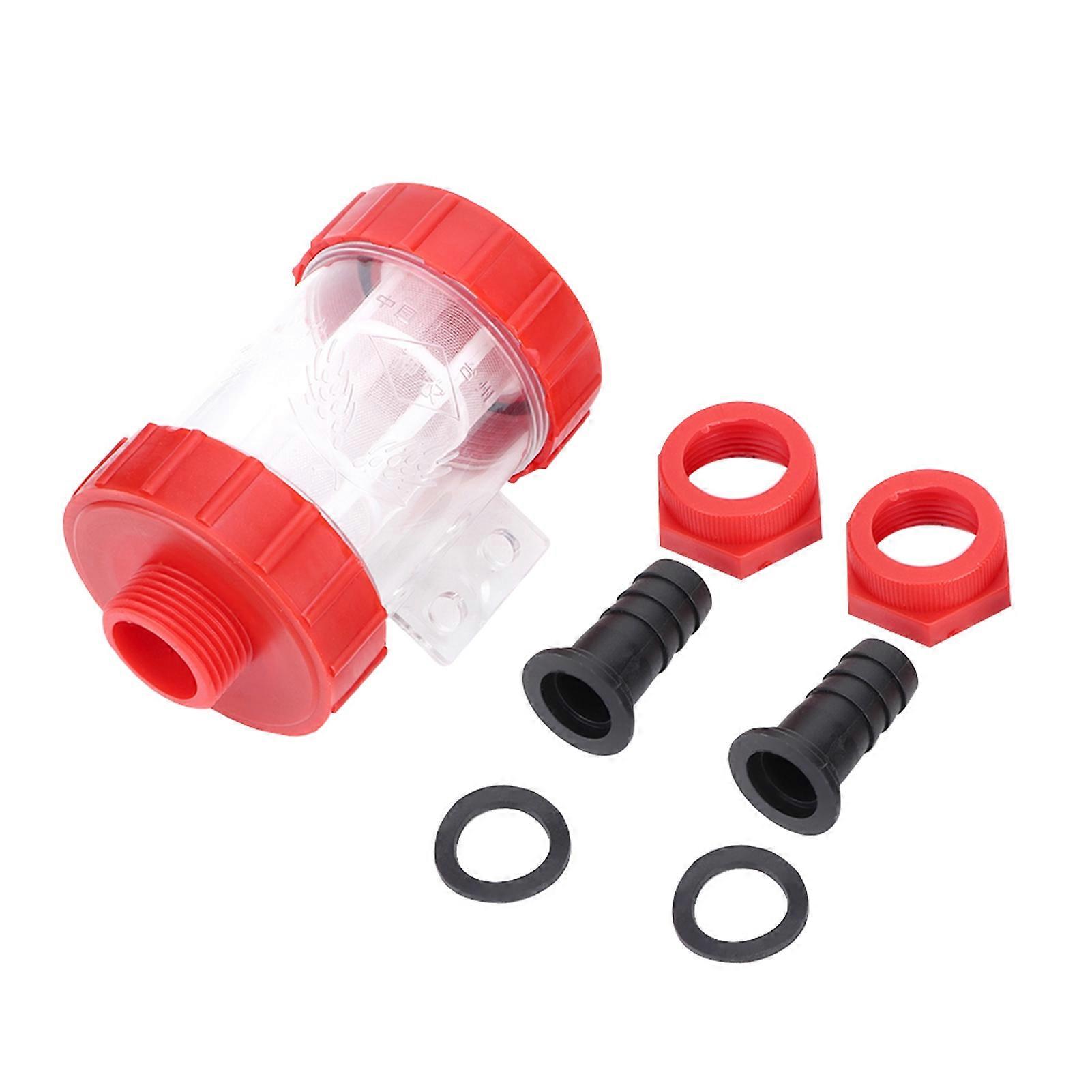 Filtre à mailles agricole en ligne pour pompe à eau à haut débit, filtre transparent (G3/4 po)