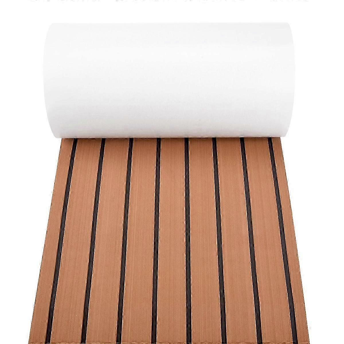 6MM Self Adhesive EVA Foam Teak Sheet Marine Boat Yacht Synthetic Decking Foam Floor Mat Flooring B