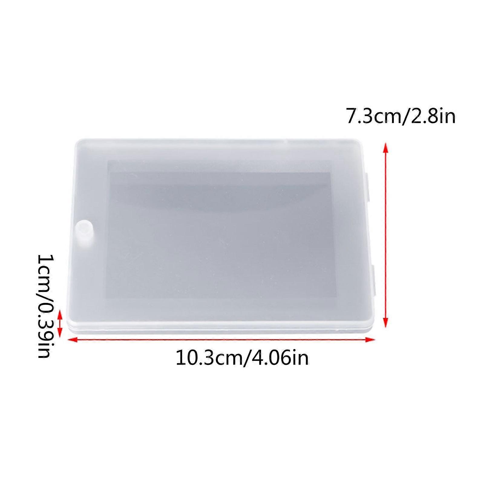 Rectangular Plastic Transparent Clear Storage Box Collection Container Organizer Chocolate