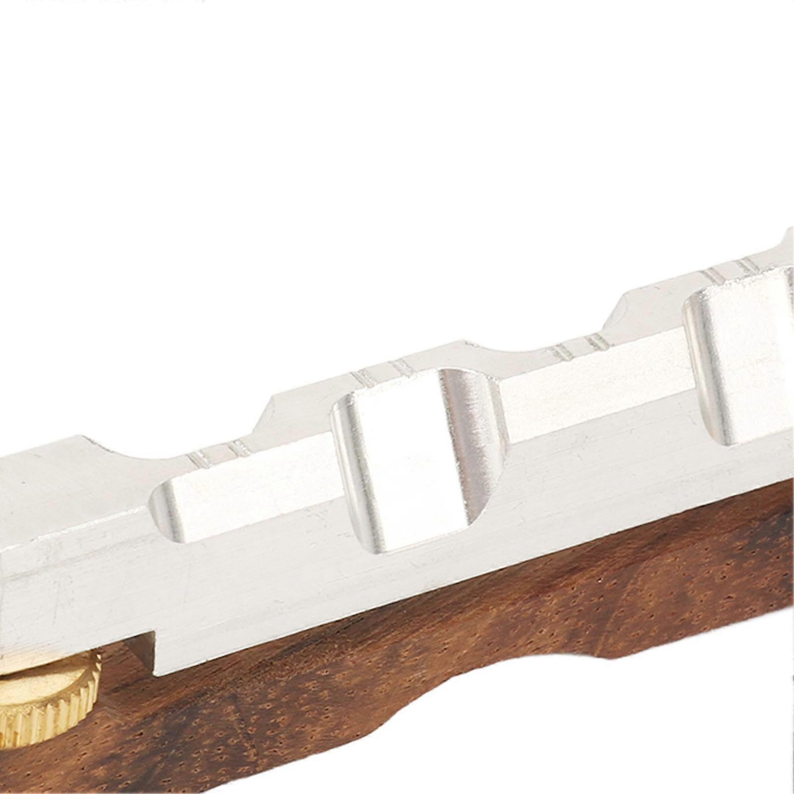 Height Adjustable Rosewood Archtop Guitar Bridge with Bone Saddle for Mandolin and Jazz Guitar