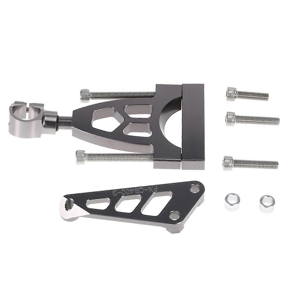 Motorcycle Steering Damper Mounting Bracket for CB400 VTEC 1999- Motorcycle Modification Parts Grey