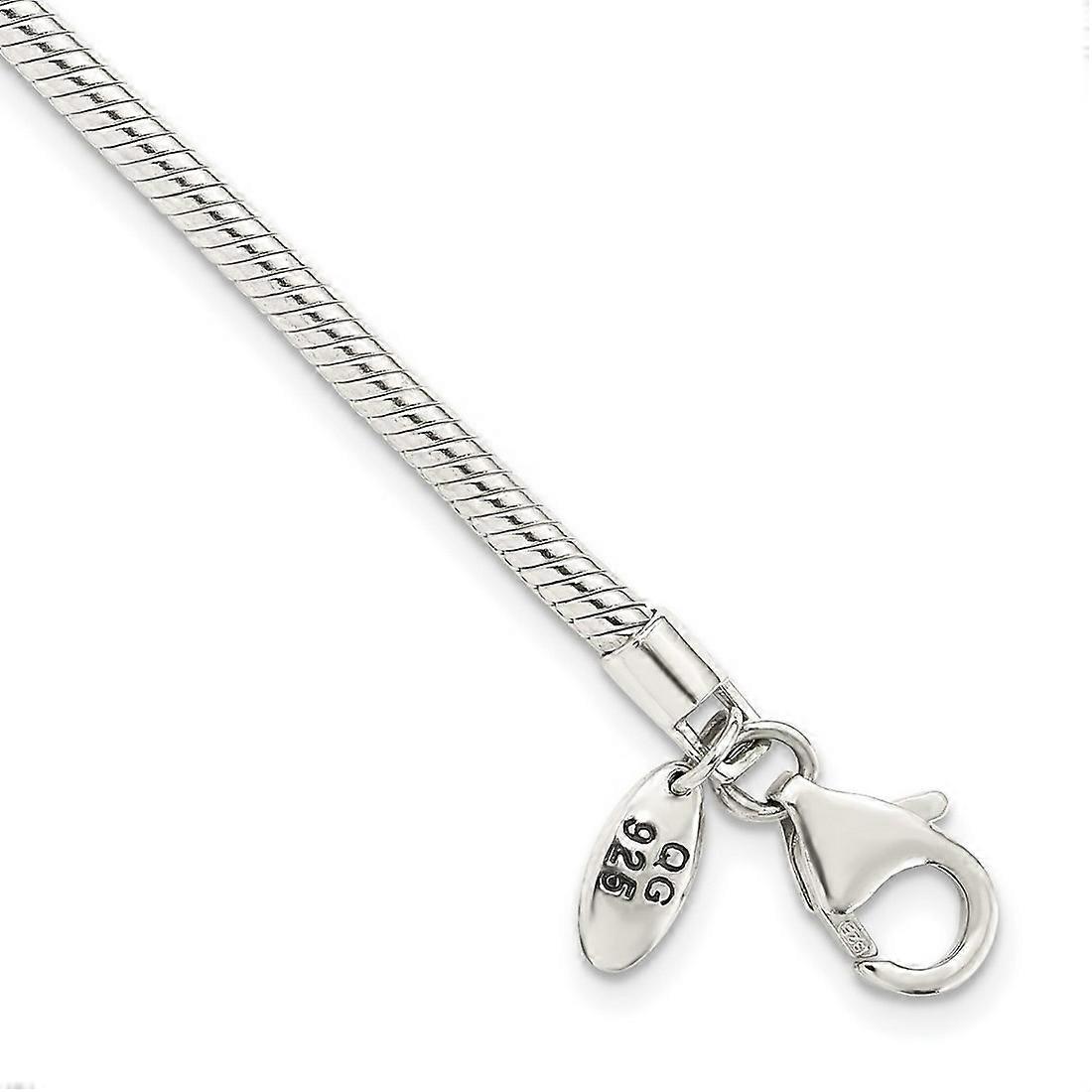 925スターリングシルバーロブスタークラスプビーズブレスレットリンクブレスレット女性用 - 長さ:6.25〜9.5